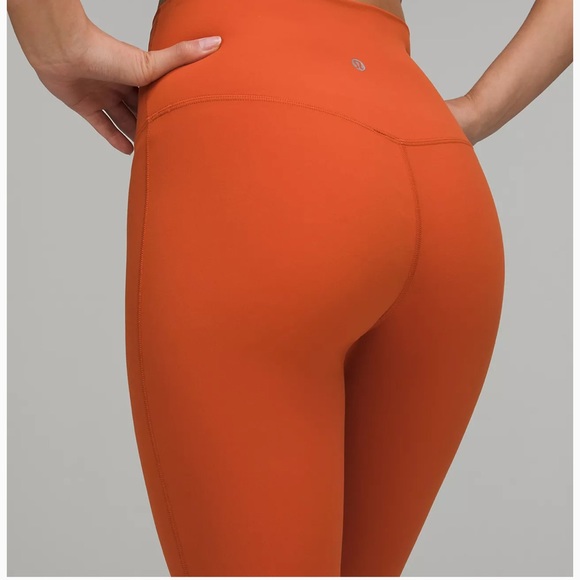 Lululemon Align Crop 23 Sz 6 Canyon Orange Leggings Halloween Fall Workout Pants - Picture 7 of 7